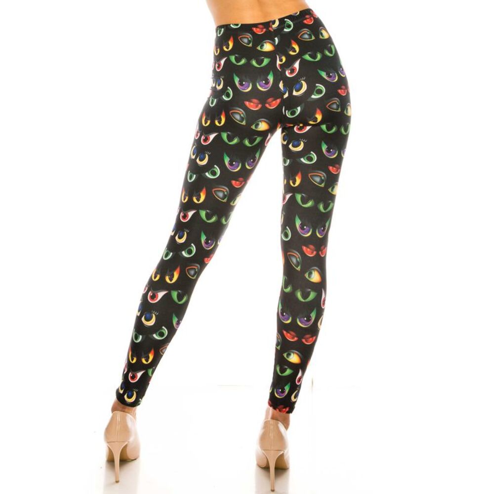 USAFashion Creamy Soft Evil Cartoon Eyes Kids Leggings - USA Fashion™